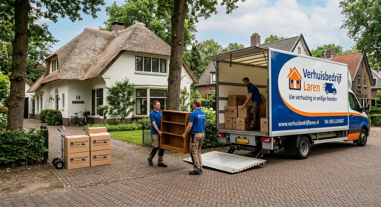 Verhuisbedrijf Laren — verhuiswagen voor villa